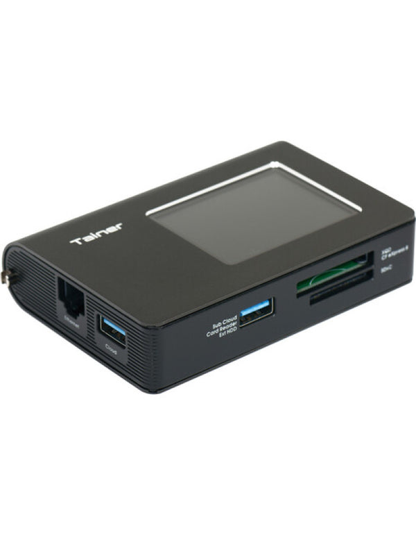 ClouZen TAINER Portable All-in-One Backup Storage with 2TB SSD CARD READER