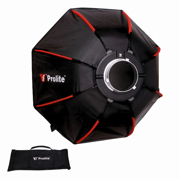 Prolite Octa 90cm Bowens Super Foldable Softbox with Detachable Bowens Mount, Compatible with all Bowens Mounts, Dual White Diffusers & Carry Bag for Easy Storage and Portability