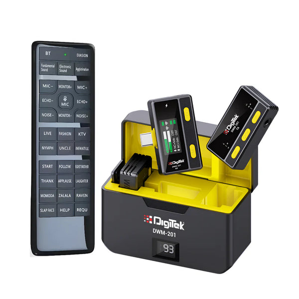 Digitek DWM-201 Wireless Microphone Multi-functional Lavalier with Remote