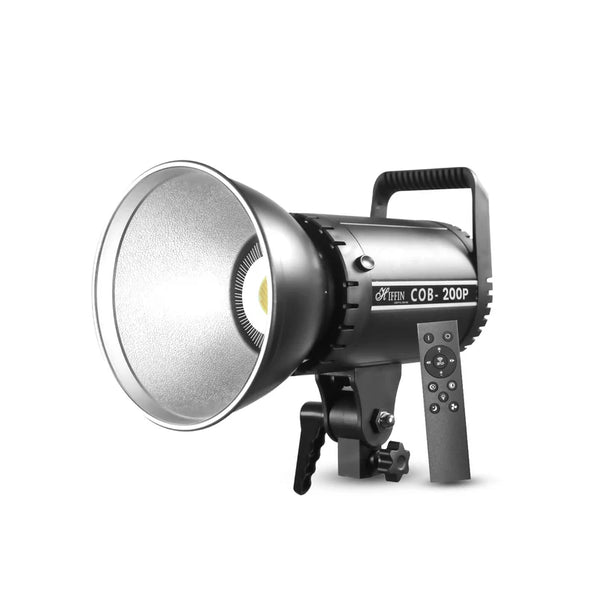 Hiffin COB-200P 200W LED Video Light, 3200K-5600K Dimmable, Remote Control