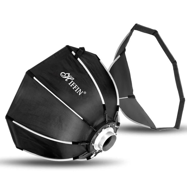 Hiffin 65cm Bowens Mount Octagon Softbox, Quick Release, Portable Light Diffuser for Flash & LED Lights