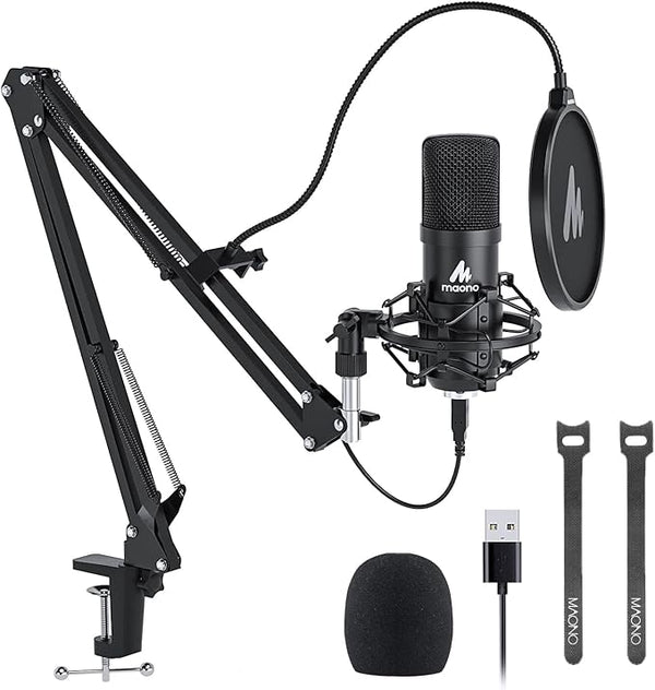 MAONO AU-A04 Condenser USB Microphone Kit Podcast Mic